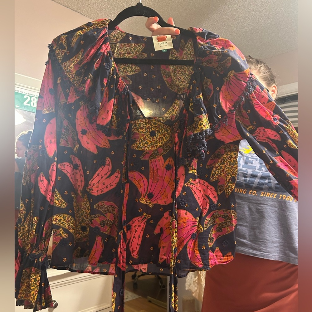 FARM Rio Patchwork Banana Blouse